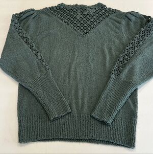 Vintage 50s Brownstone Studio Sage Green Sweater Teacher Coquette Size M
